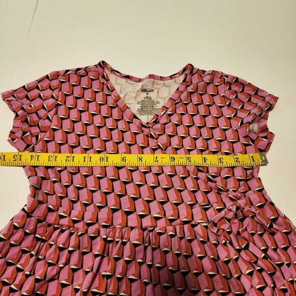 Diane Von Furstenberg for Target sz 10 / 12 girls short sleeve wrap dress - Picture 10 of 13